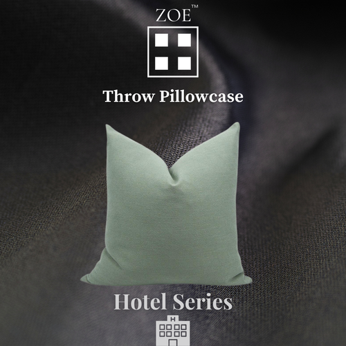 Throw Pillowcase Forest Green - Hotel Quality - Zoe Home®