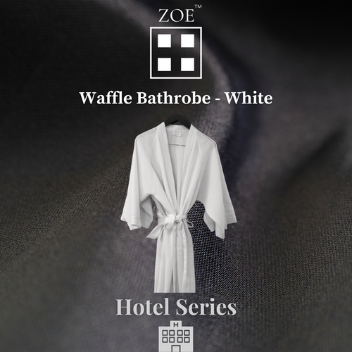 100% Cotton Waffle Bathrobe - Hotel Quality - Zoe Home®