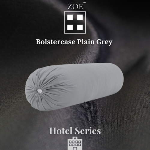 Zoe Bolster Case Plain Grey - Hotel Quality - Zoe Home®