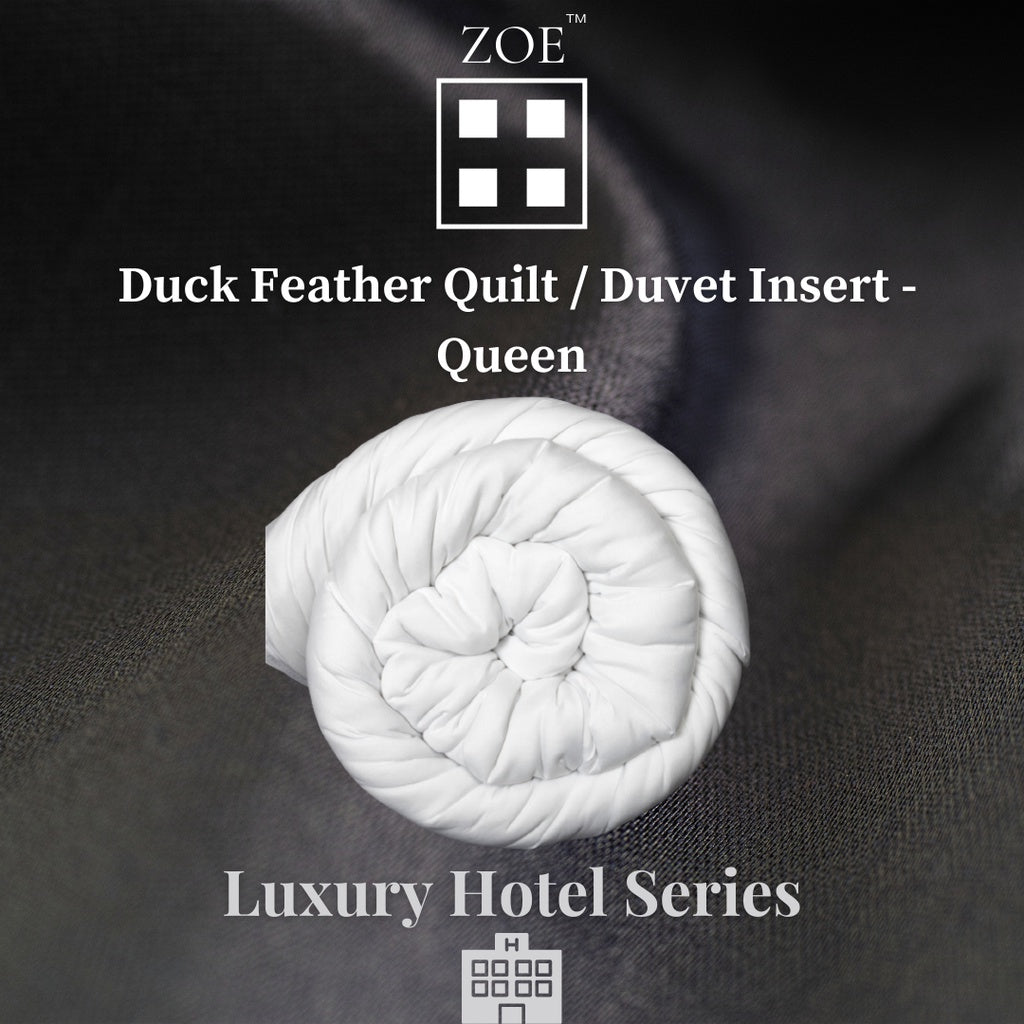 Duck Feather Duvet Insert/Quilt Hotel Quality - Super Single/Queen/King - Zoe Home®